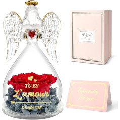Miofula Eternal Rose Gift for Women for Valentine's Day -Tu es L'amour de ma vie (French) Gift, Wedding Gifts for Newlyweds, Engagement Gift for Both, Anniversary Gift for Wedding