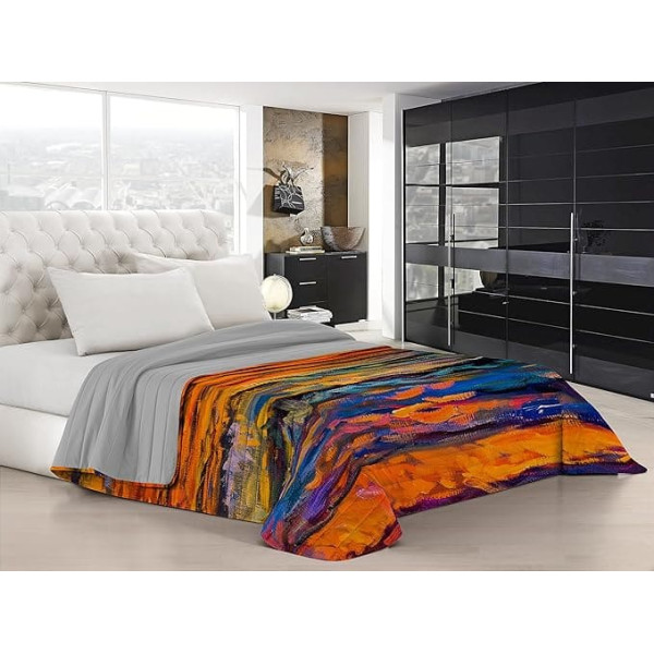 Italian Bed Linen Summer Quilt Sogni D'autore Double Microfibre Multicolour SD37