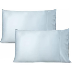 Comfier Sleep 100% Organic Bamboo Pillowcases 19x29 Inch Ultra Soft Grey 2 Pack Cooling Silk Feel Pillow Cases Perfect for People with Night Sweats Grey Pillowcases 2 Pack