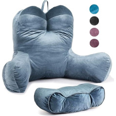 daguizu Reading Cushion for Sitting in Bed for Adults, Ergonomic Counter Chair Cushion, Extra Large Cushion with Floor Backrest, Husband Cushion for Playing, Reading and Relaxing