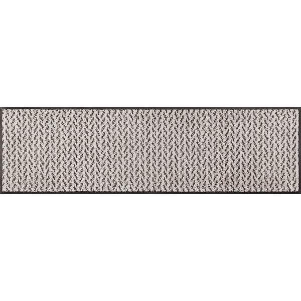 wash+dry Doormat Duo Latte 35 x 120 cm, Washable for Indoor and Outdoor Use, Beige