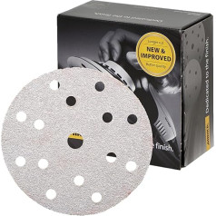Mirka Basecut 150mm 15cm 50 Pack P40 Grit Sanding Discs Automotive Refinishing Sanding Discs 15 Holes Vacuum Dust Extraction System