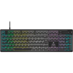 Corsair K55 Core RGB Wired Membrane Gaming Keyboard - Quiet and Responsive Switches - Leakage Resistance - RGB Ten Zones - Compatible with iCUE - QWERTY IT - PC, Mac - Black