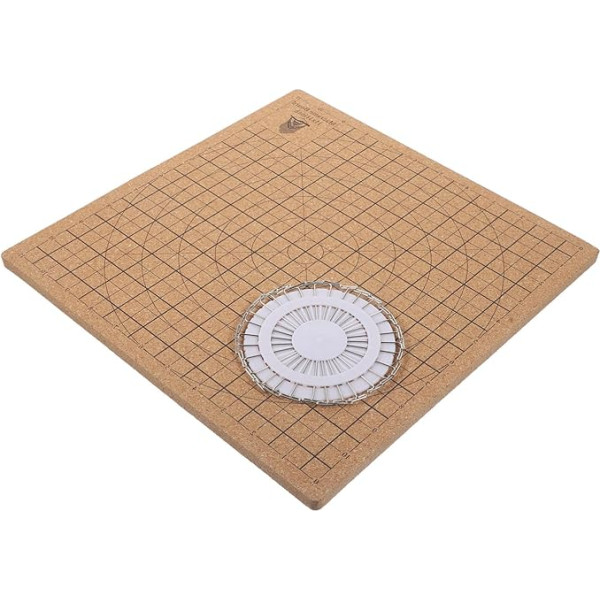 GRADENEVE 1 Set Woven Cork Board Macrame Board for Woven Cork Board Macrame Board Macrame Board Made of Cork Grid Macrame Board Craft Board Knotting Bracelet Board Stainless Steel