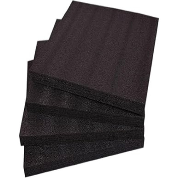 EPE Pearl Cotton Flower Foam Board, Sponge, Shockproof, Express Packaging Box, Feeding Foam Cushion, Thickening 1 m x 1 m x 60 mm x 1_Black