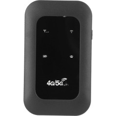Sxhlseller 4G LTE Mobile WLAN Hotspot, 150 Mbps Mobile WLAN Hotspot with SIM Card Slot for 7 8 10 for Linux, Supports 10 Devices, Portable 4G WLAN Router for