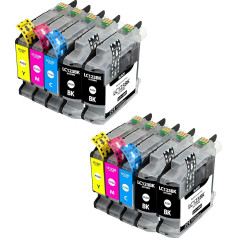 Supply Guy 10 Printer Cartridges Compatible with Brother LC123 Suitable for DCP-J132w DCP-J150 DCP-J152w DCP-J152wr DCP-J172w DCP-J4110dw DCP-J4110w DCP-J552dw DCP-J752dw MFC-J245 MFC-J 470 and More