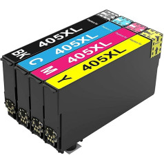 AWSU Printer Cartridges Compatible with Epson 405 405XL for Epson Workforce Pro WF-4820 WF-3820 WF-4830 WF-7840 WF-7830 WF-3825 WF-4825 WF-7835