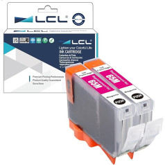 LCL Compatible Ink Cartridge CLI65 CLI-65 M CLI-65M (Pack of 2 Pigment Magenata) Compatible with Canon Pixma PRO-200