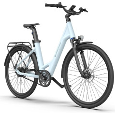A Dece Oasis ADO e Bike 28 Inch E-Bike Air 28 Electric Bicycle, 345.00 Wh Battery, ebike Women/Men, 1 Gear, Moment Sensor, Belt Drive, ADO Smart App, 3.5 Inch IPS Display