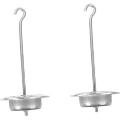 IMIKEYA 2St Waagenzubehör Gewichtshaken für traditionelle Waage Unterlage Wiegen Gewichtsskala Zubehör Mechanischer Skalenhaken mechanische Waagenteile Gewichtehaken für Waage Eisen Silver