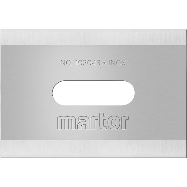 MARTOR 192043 Industrial Blade Replacement Blades Cutter Knife Rust-Proof Length 26 mm Width 18.5 mm Blade 2-Sided Ground