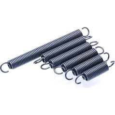 Feder drehen. Return Spring Extension Springs, Steel Small Dual Hook Tension Spring Furniture,10pcs(1.0x5x25mm)