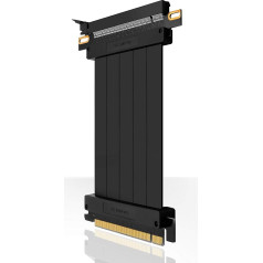 EZDIY-FAB [20cm PCIE 3.0 16 Way High Speed Riser Cable PCI Express Connector GPU Extension Card - Straight Connector