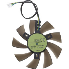 The Lord of the Tools 4 Pin Two Ball Bearing Graphics Card Cooler Fan 0.5A 12V Compatible with Zotac GTX 1060 3GB/1060 Mini Graphics Card Computer Components