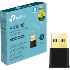 TP-Link Archer TX20U Nano WLAN Stick for PC, WiFi 6 AX1800 Dual Band WLAN Adapter, Nano Size, WPA3, MU-MIMO, Only Compatible with Windows 11/10