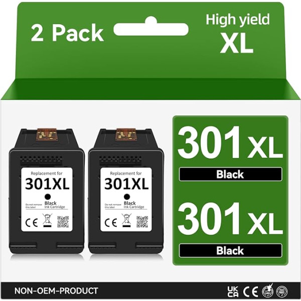 SUNPRINTZ 301 Printer Cartridges Black, 301 Black Compatible with HP 301 Printer Cartridges, Printer Cartridges 301 XL for Envy 4500 4504 5530 DeskJet 2540 2050 2544 3050 1050 OfficeJet 2620 4630, 2