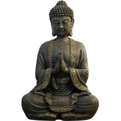zen 'Light Large statue Buddha mediation, resin, bronze, 15 x 24 x 37.5 cm