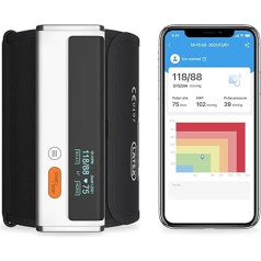 ViATOM Armfit Plus Upper Arm Blood Pressure Monitor with ECG, Wireless Heart Health Monitor, Blood Pressure and ECG Measurement, Unlimited Storage, Free App for iOS and Android