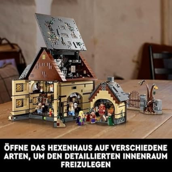 LEGO Ideas Hocus Pocus: The Witch House of the Sanderson Sisters Set, Collectable Kit for Adults with House, 6 Mini Figures and Accessories, Women and Men, 21341