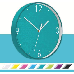 Leitz WOW Wall Clock Ice Blue 32.5 x 31.1 cm