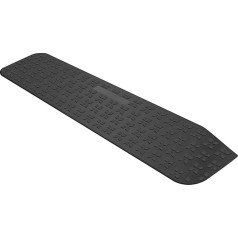 LIEKUMM 5 cm H Rubber Door Threshold Ramps, 109 cm W Wheelchair Ramp, Capacity 1000 kg, Threshold Ramp, Wheelchair Ramp Door Threshold, Robot Vacuum Ramp for Wheelchairs, Scooters, Electric