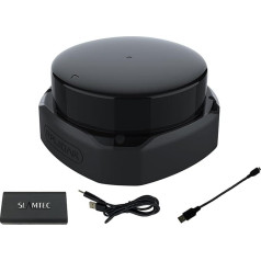 WayPonDEV RPLIDAR S2P 2D 360 Degree Lidar Sensor 50 Meters Scanning Radius LIDAR Scanner Module Kit for SLAM ROS/ROS2 Obstacle Avoidance and Navigation of Robots (UART TTL)