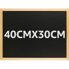 VIDETOL 3 Pack Wall Mounted Chalkboards 30x40cm with Wooden Frame Chalkboard for Memo Messages, Bulletin Boards, Kitchen Chalkboard, Menu Board and Office Meeting