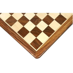 RoyalChessMall - 21 inch large chessboard made of golden rosewood and maple wood - 55 mm square