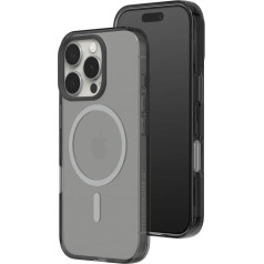 RhinoShield JellyTint MagSafe Compatible Clear Case with Color for [iPhone 16 Pro Max] | Superior Magnetic Force, Exceeds Military Standards, Scratch and Shockproof - Ash Grey