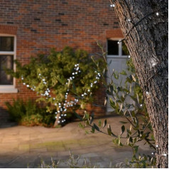 Lumify® USB Chargeable Outdoor Solar Powered Fairy Lights - White 100 LEDs