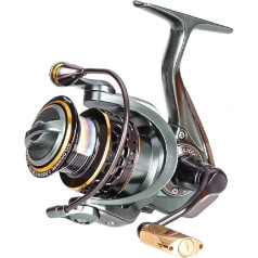 Water Resistant Spinning Reel, 18kg Max Pull Force Fishing Reel for Bass Pike Fishing