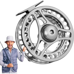 Angelrolle | Spinner-Angelrolle – leistungsstarke, leichte Fliegenrollen für Süßwasserangeln, reibungsloses Auswerfen von Fliegenfischen