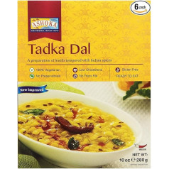 ASHOKA Dal Tadka Ready Meal Pack of 6 x 280 g