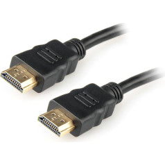 hdmi/hdmi kabelis (v2.0) h.speed eth 0,5 m zeltīti termināli