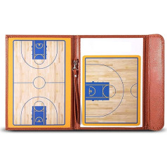 Basketball Trainer Tactical Folder with Magnets/Pens/Eraser - Professional Portable Coaching Board for Basketball, Training Equipment