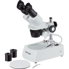AmScope 20x 40x 80x Home School Student Dissecting Binocular Stereo Microscope with Incident and Transmitted Dual Light Illumination System