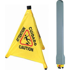 Winco CSF-Set, Warnschild, Pop-Up-Sicherheitskegel mit Aufbewahrungsrohr