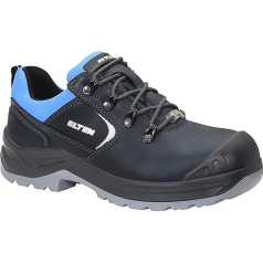 ELTEN Lena Blue Low ESD S3 Women's Safety Shoes, Leather Shoes, Robust, Blue, Steel Toe Cap - Size 34