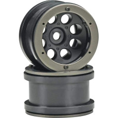 Axial AX8097 2.2 8-Hole Beadlock, Black