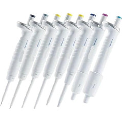 Laborpipetten Einkanalige Pipette mit einstellbarem Volumen, 0,1–2,5 μL ~ 1–10 MLLab Mikropipette, Laborpipette, Pipette, Tropfer Hohe Präzision(10-100uL)