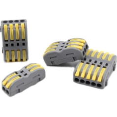 FACSER Wire Connector Splicing LED Strip Lighting Quick Connectors Conductor Wiring Cable All Lines Terminal Blocks (PT423, 50 Pieces)