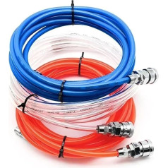 Flexible High Pressure Air Hose Compressor Straight Tube SP20 PP20 Red Blue White Pneumatic 5m 10m 15m 20m 25m 30m (Blue, 10m)