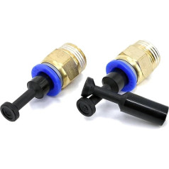 Pneumatischer PP-Steckverbinder, Rohrstecker, Schnellstecker, Luftröhrenverbinder, 4/6/8/10/12 mm (Größe: 6 mm - 5 Stück)