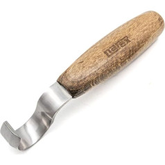 Narex 822102 Small Spoon Carving Hook Knife Left Hand 11/16 Inch Wide Blade Hardened to Hrc 61 822102