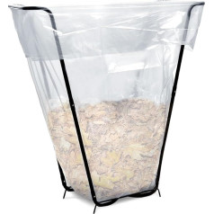 Bin Bag Stand, Metal Bin Bag Holder Stand, Reusable Bin Stand, Outdoor Bin Bag Holder, Stand for Bin Bag Organiser, Camping, Bin Bag Holder