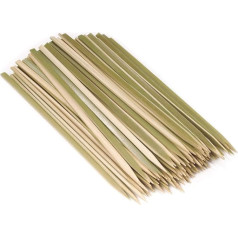 BambooMN Brand - Premium Bamboo Wood Flat Skewers for Meat and Fruit 18cm 300pcs