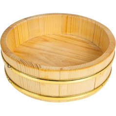 Luxshiny Sushi Rice Cooling Tray Rice Bowl Pot Steamer Rice Mixing Container Hangiri Sushi Oke Rice Mixing Tube for Sushi Restaurant Home Kitchen Party Decoration Sushi Rice Cooling Bowl