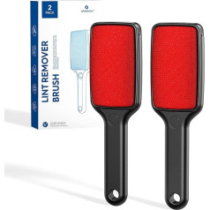 VASSON Lint Brush, Double Sided Lint Remover Brush, Lint Brushes for Clothes, Reusable Velvet Lint Brush, Fur Lint Brush (Pack of 2)