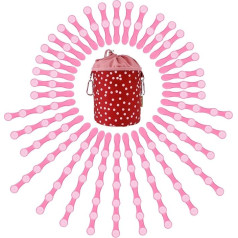 120 Clothes Pegs in Glitter Design with Soft Grip, Latest Staple Technology with Pressure Springs, Durable and Sustainable, with Glitter Particles and 1 bellaCott Cotton Clothespin Bag